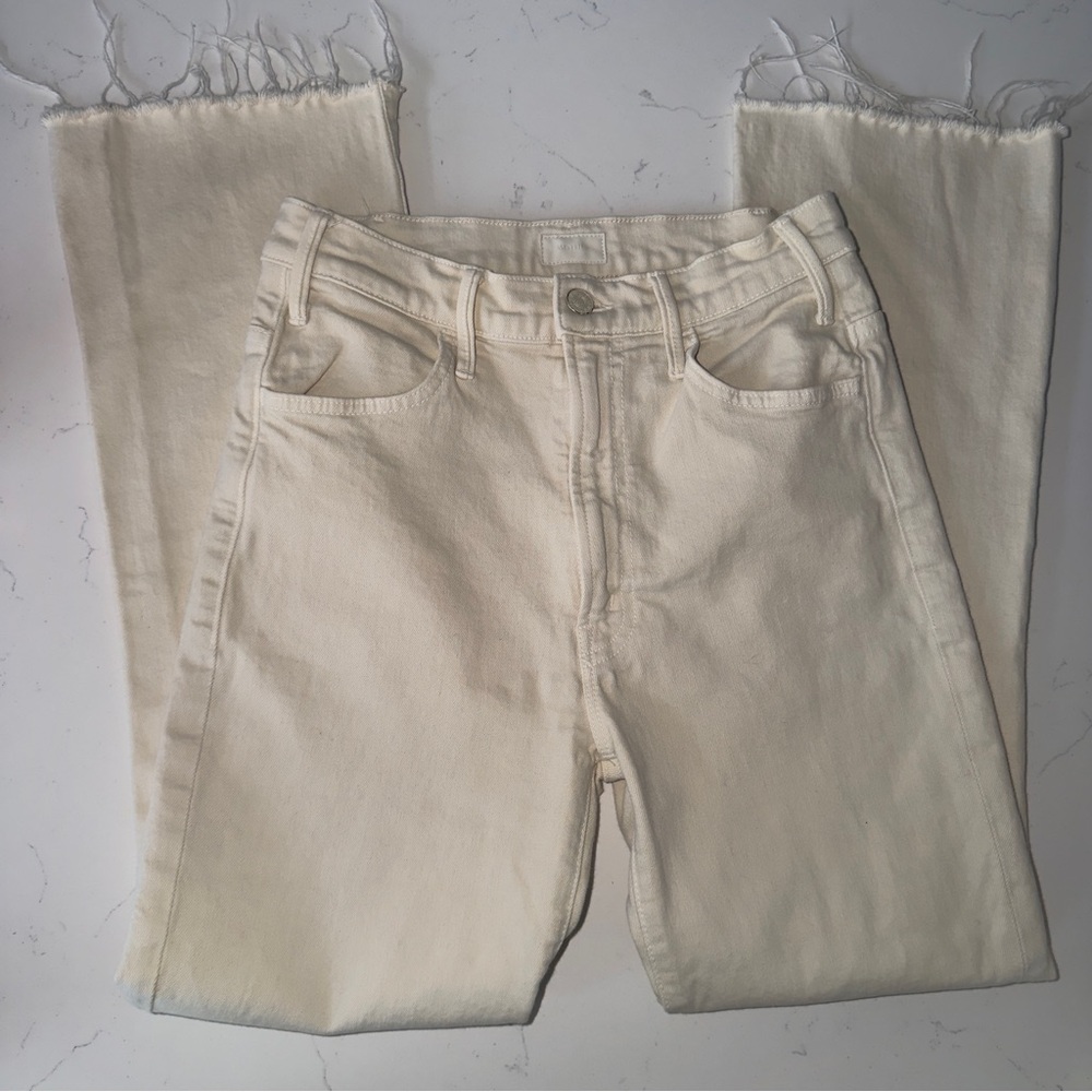 MOTHER The Hustler Ankle Fray Jean